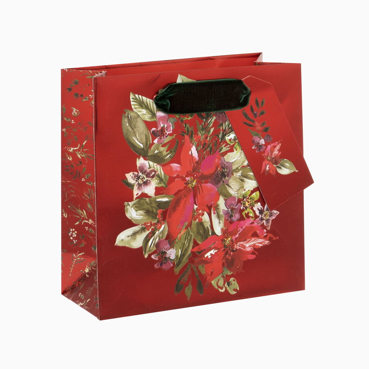 GSSX2674 - Plush Poinsettia Small Gift Bag