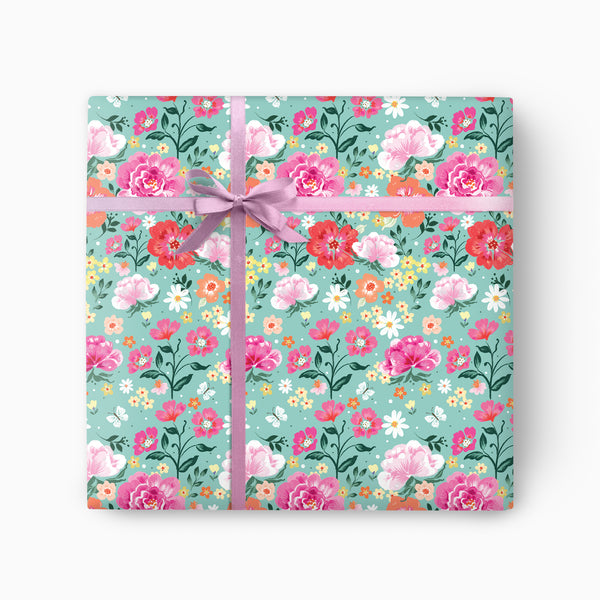 Wrapping Paper-GWP166 - Beautiful Blooms Wrapping Paper-Whistlefish