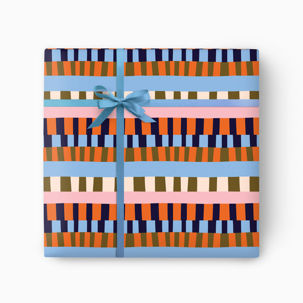 Wrapping Paper-GWP168 - Ladder Stripe Wrapping Paper-Whistlefish