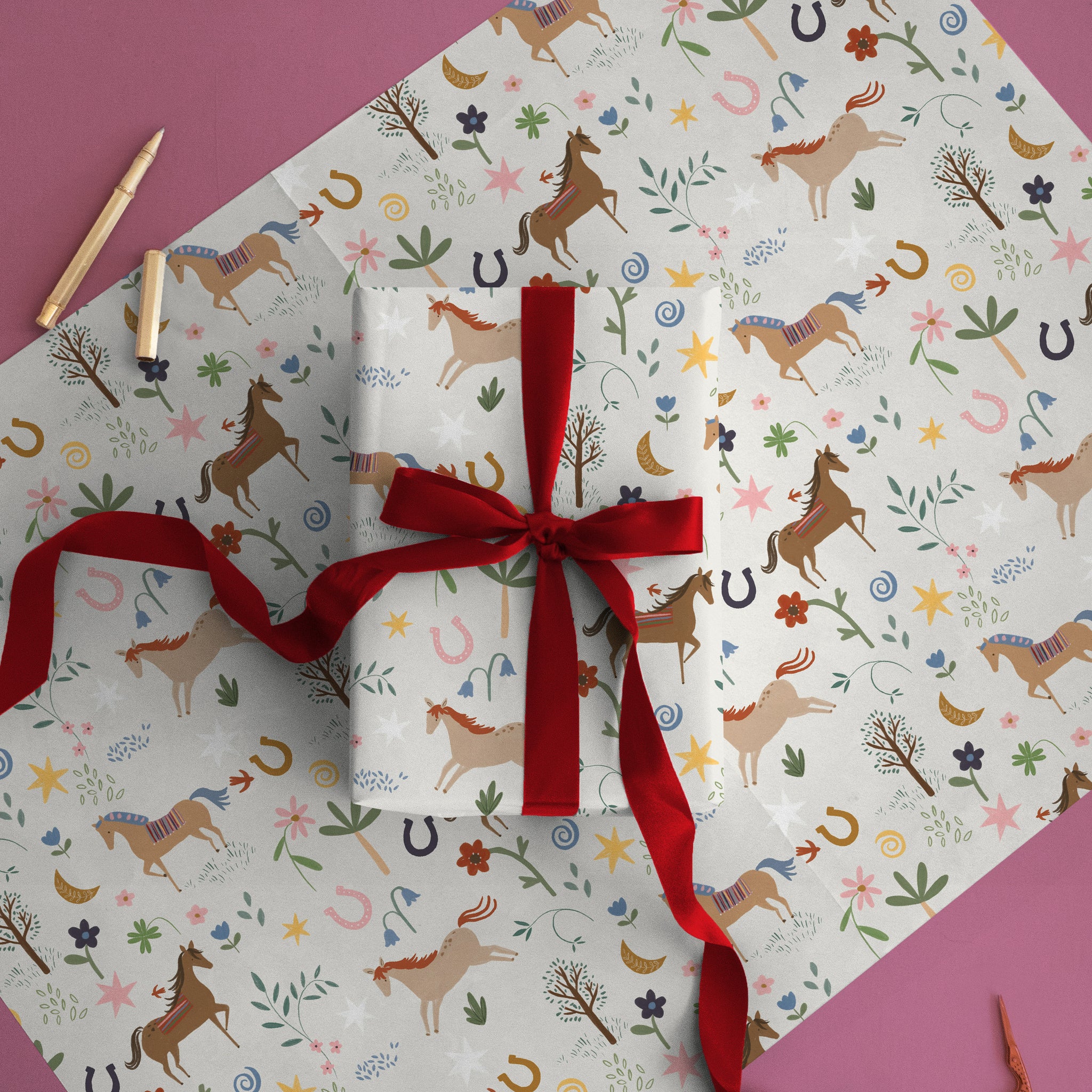 GWP187 - Pony Parade Wrapping Paper