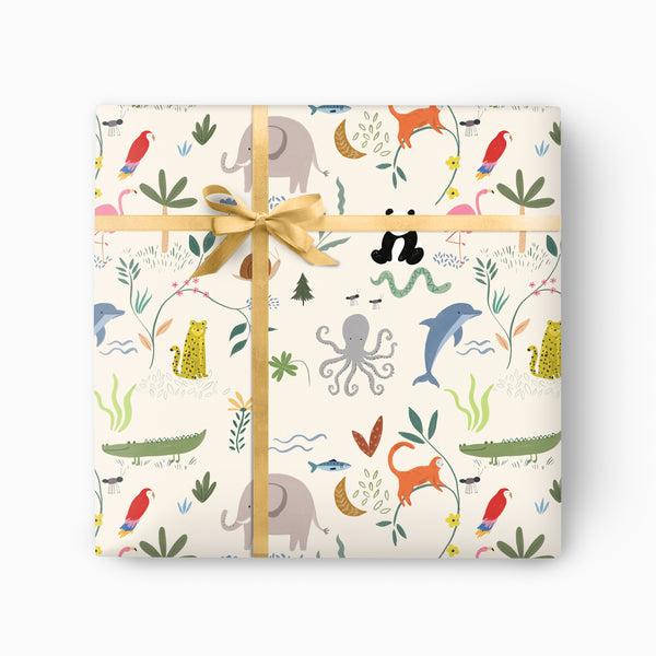 GWP189 - Curious Creatures Wrapping Paper