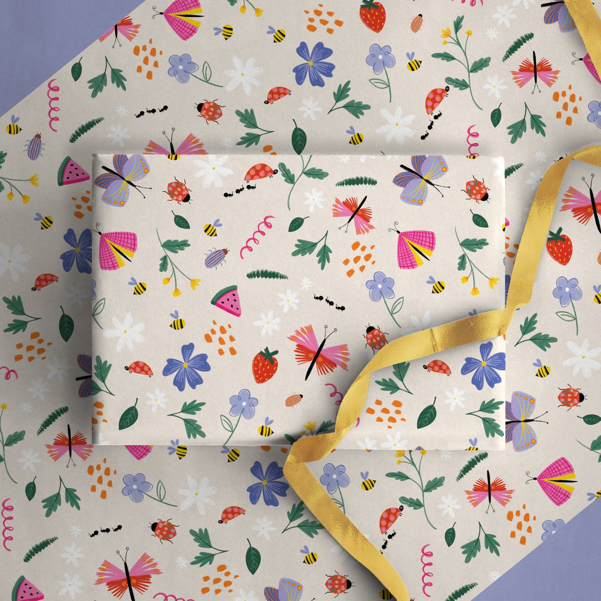 GWP191 - Strawberry Meadow Wrapping Paper