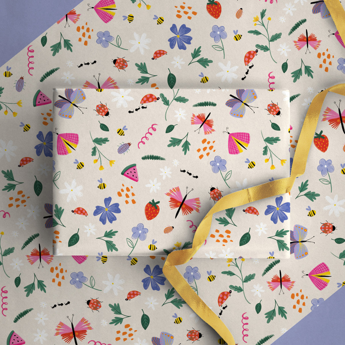 GWP191 - Strawberry Meadow Wrapping Paper