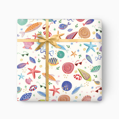 GWP192 - By The Seashore Wrapping Paper