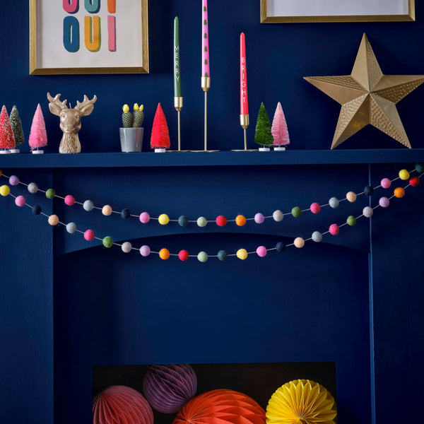 Garland - MB-118 - Colourful Pom Pom Garland - Colourful Pom Pom Garland - Whistlefish