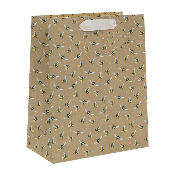 Gift Bag-GLC18 - Kraft Bees Large Gift Bag-Whistlefish