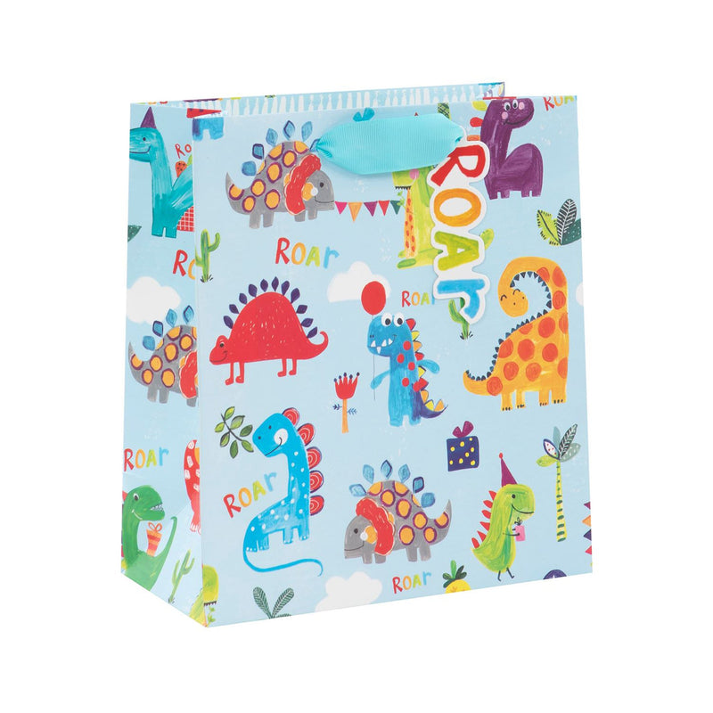 Gift Bag - GMJB23 - Dinosaur Roar Medium Gift Bag - Dinosaur Roar Medium Gift Bag - Whistlefish