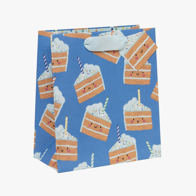 Gift Bag-GMKF10 - Cakey Blue Medium Gift Bag-Glick