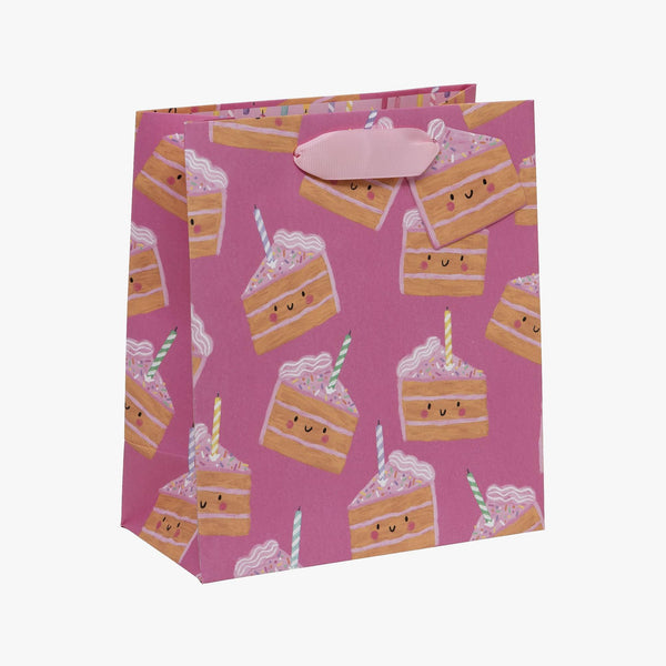 Gift Bag-GMKF11 - Cakey Pink Medium Gift Bag-Glick