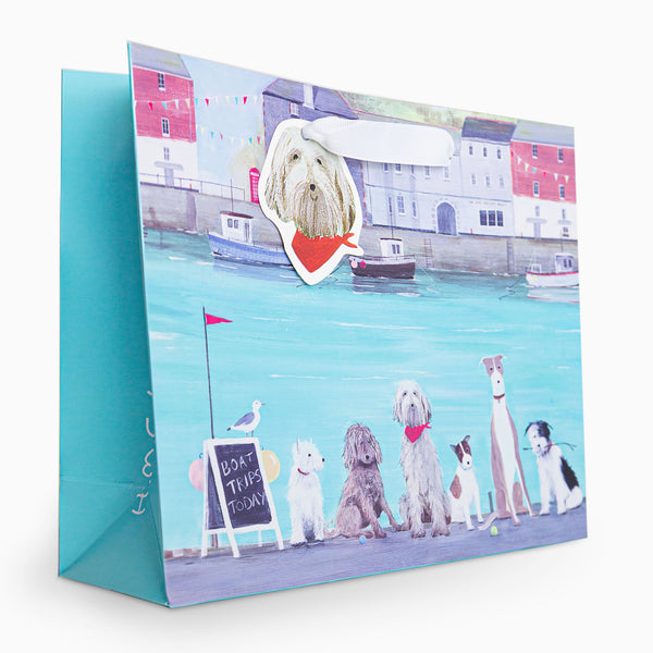 Gift Bag-HC01MB - Boat Trip Medium Gift Bag-Hannah Cole