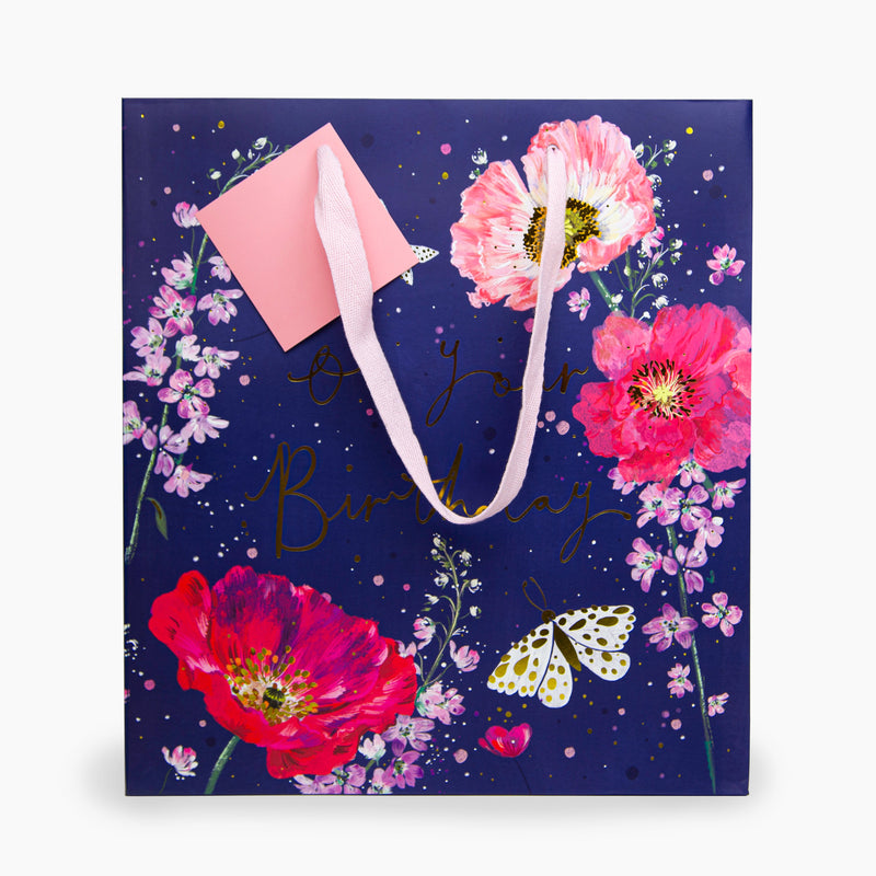 Gift Bag - LP01LB - Midnight Flora Large Gift Bag - Midnight Flora Large Gift Bag - Whistlefish