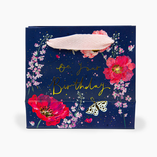 Gift Bag - LP01SB - Midnight Flora Small Gift Bag - Midnight Flora Small Gift Bag - Whistlefish