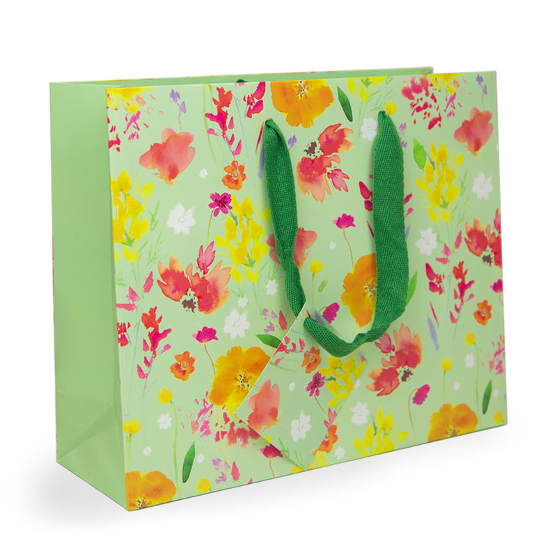 Gift Bag - SF01MB - Spring Floral Medium Gift Bag - Spring Floral Medium Gift Bag - Whistlefish