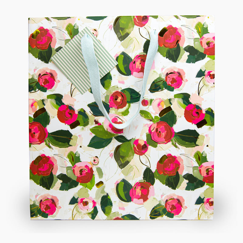 Gift Bag - WC01LB - Winter Camellia Large Gift Bag - Winter Camellia Large Gift Bag - Whistlefish