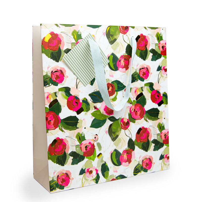 Gift Bag - WC01LB - Winter Camellia Large Gift Bag - Winter Camellia Large Gift Bag - Whistlefish