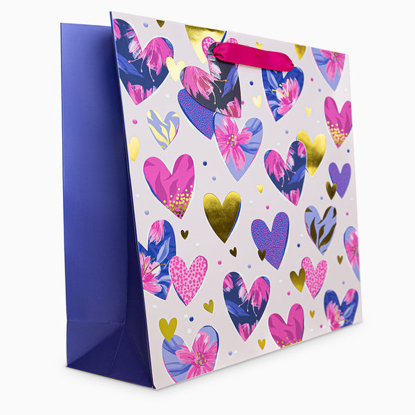 Gift Bag-WGB03LB - Big Hearts Large Gift Bag-Whistlefish
