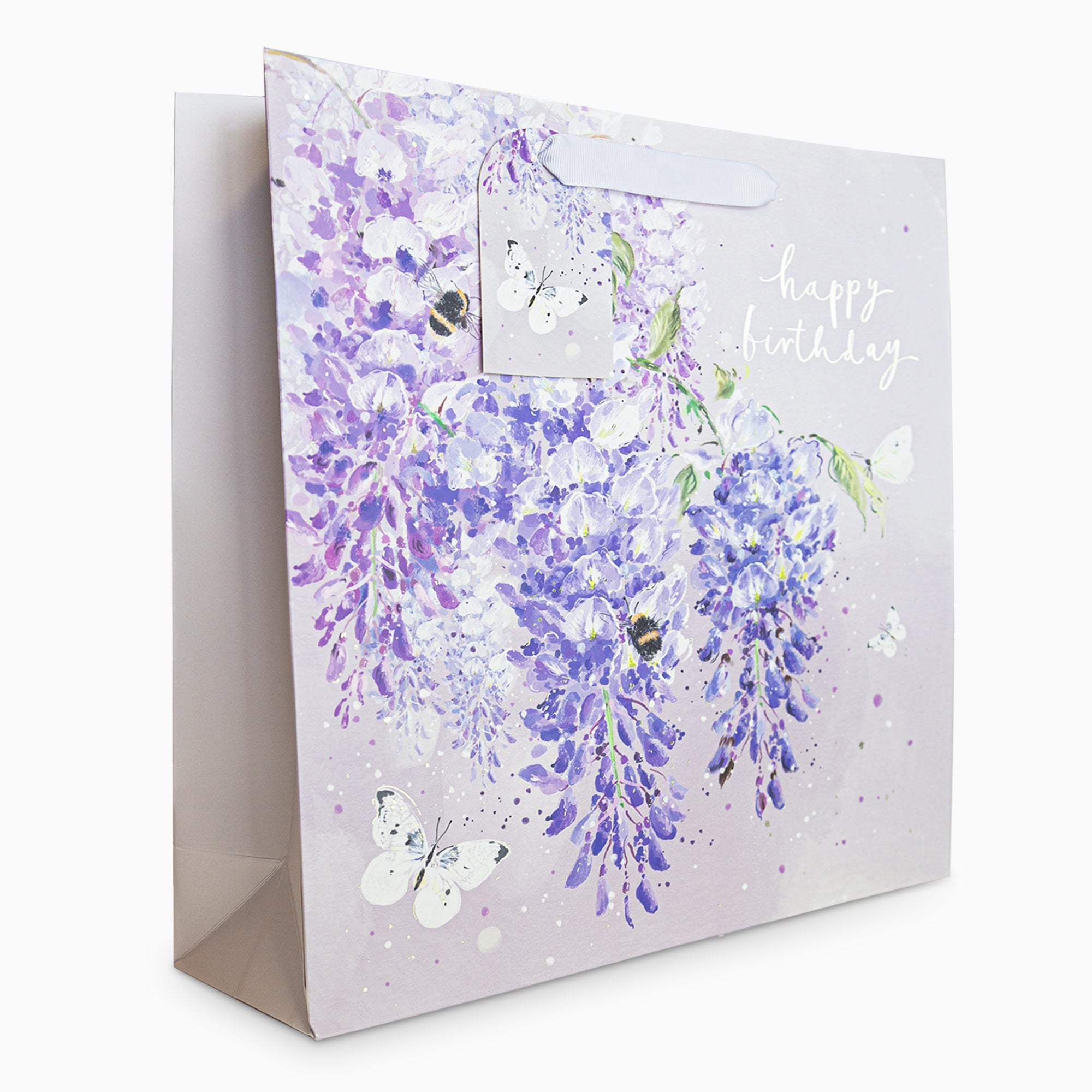Gift Bag-WW01LB - Wisteria Wishes Large Gift Bag-Whistlefish