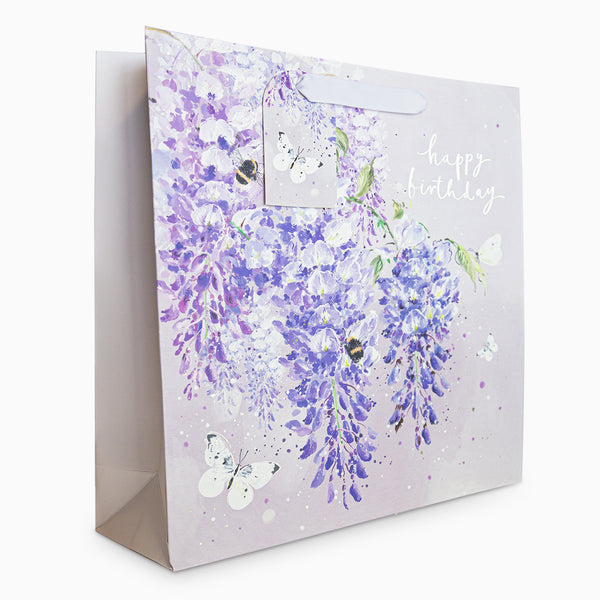 Gift Bag-WW01LB - Wisteria Wishes Large Gift Bag-Whistlefish