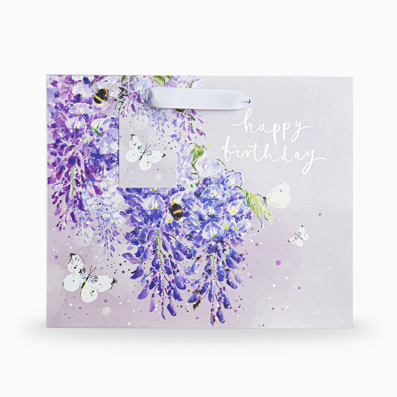Gift Bag-WW01MB - Wisteria Wishes Medium Gift Bag-Whistlefish