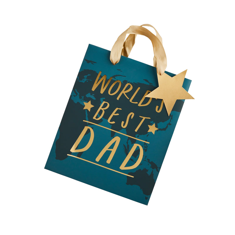 Gift Bag - HBBD114 - World's Best Dad Gift Bag - World's Best Dad Gift Bag - Whistlefish