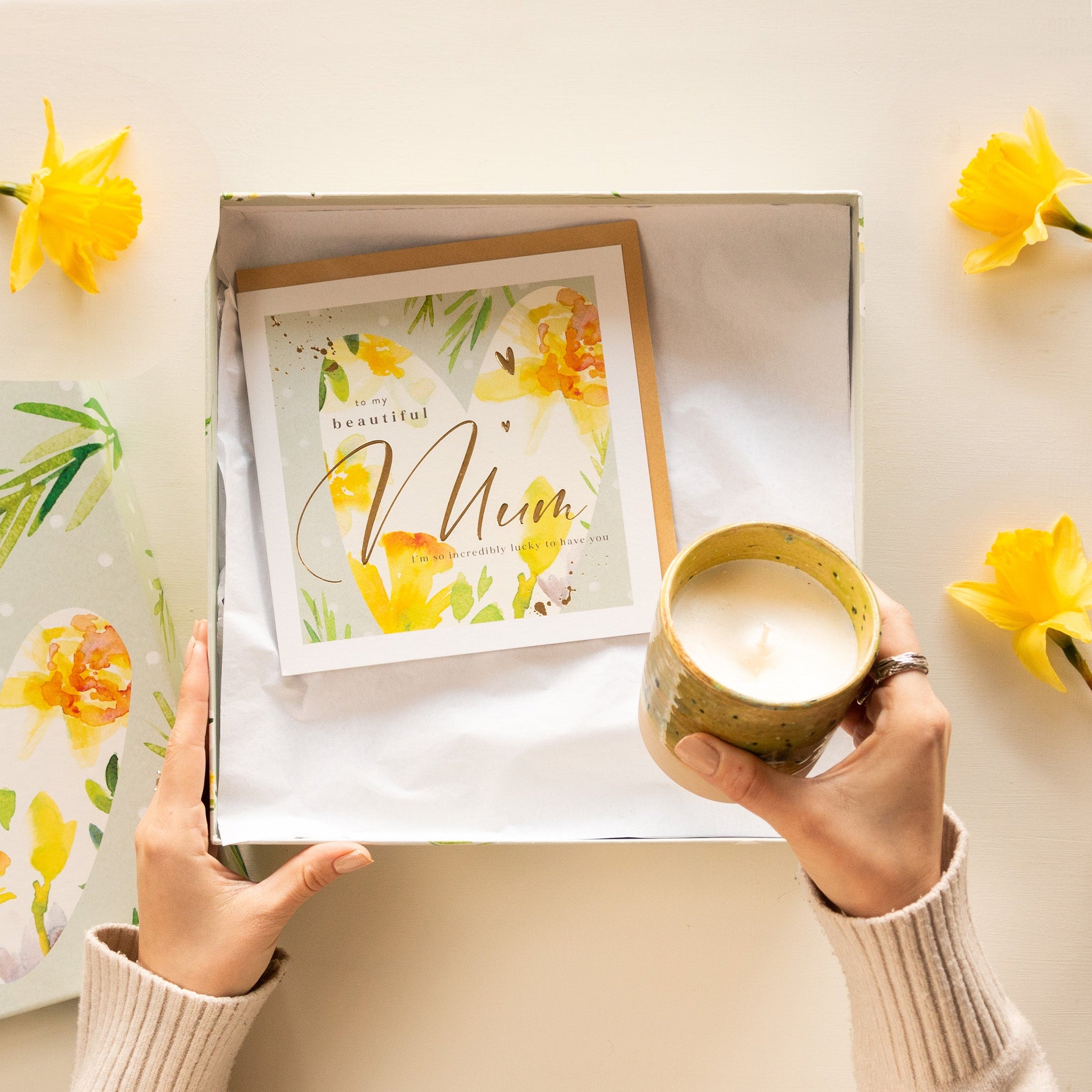 Gift Box - LHBX01 - Lemon Heart Limited Edition Orange Candle Gift Box - 
