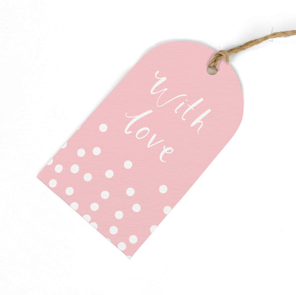 Gift Tag - GWT07 - Pink Love Gift Tags (Pack of 6) - Pink Love Gift Tag - Whistlefish