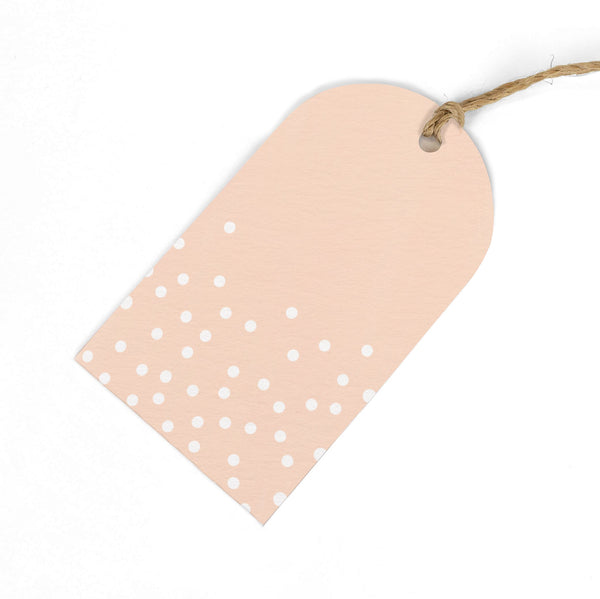 Gift Tag - GWT11 - Peach Spot Gift Tags (Pack of 6) - Peach spot Gift Tag