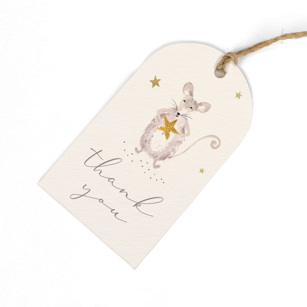 Gift Tag - GWT14 - Thank You Mouse Gift Tags (Pack of 6) - Thank you mouse Gift Tag - Whistlefish