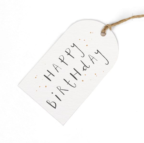 Gift Tag - GWT22 - Happy Birthday Gift Tags (Pack of 6) - Happy Birthday Gift Tag - Whistlefish