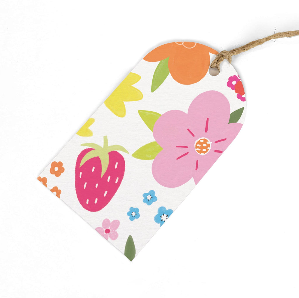 Gift Tag - GWT26 - Flower & Strawberry Gift Tag (Pack of 6) - Flower & Strawberry Gift Tag (Pack of 6) - Whistlefish