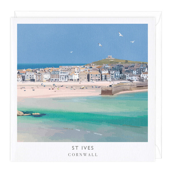 Greeting Card-A697 - St Ives Travel Art Card-Whistlefish