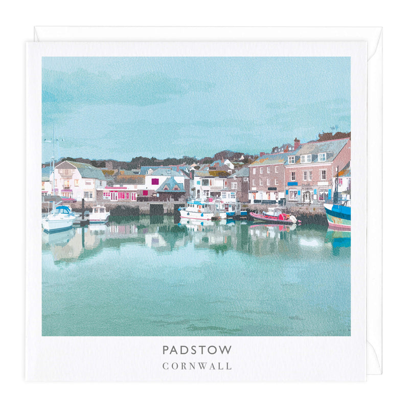 Greeting Card-A751 - Padstow Travel Art Card-Whistlefish