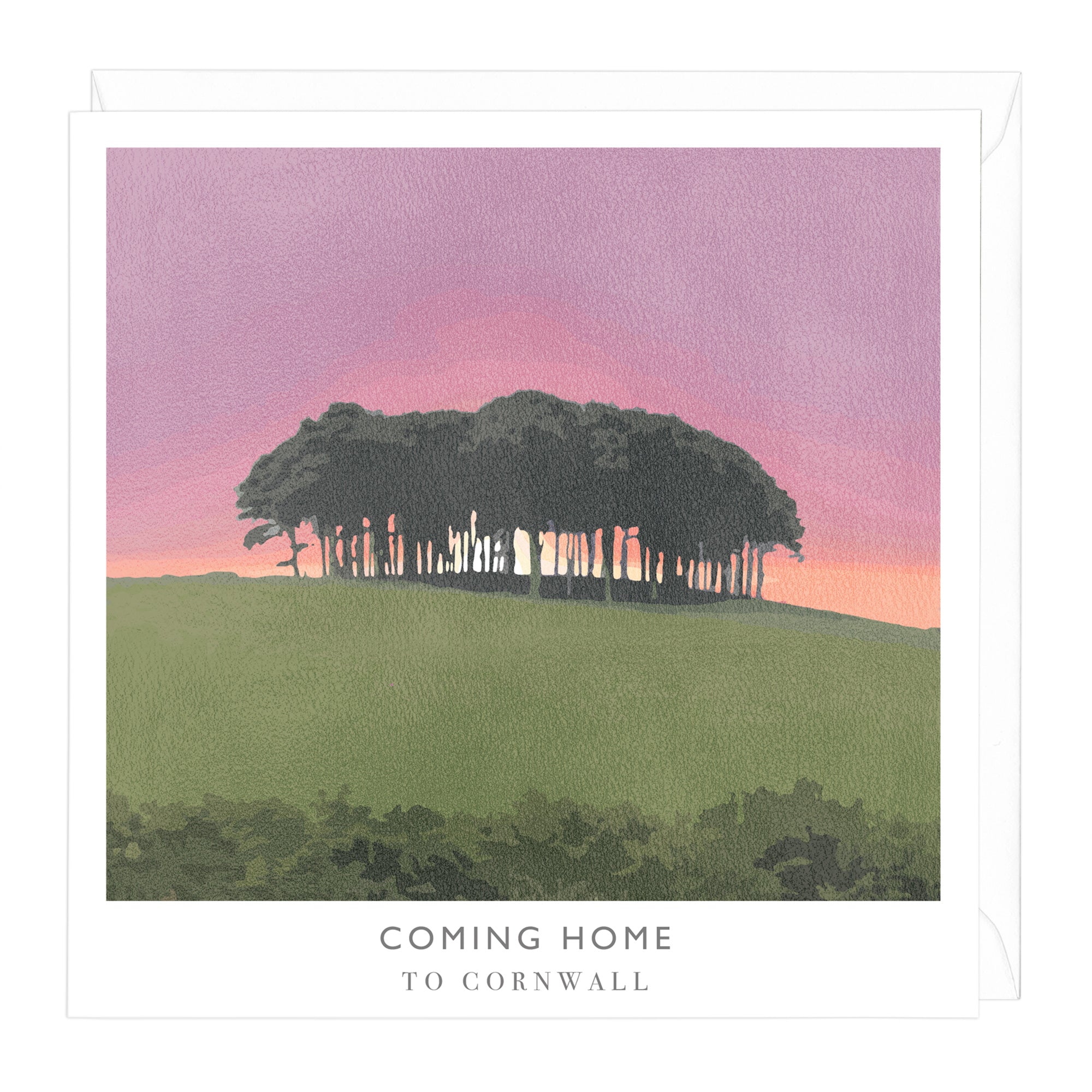 Greeting Card-A795 - Coming Home To Cornwall Travel Art Card-Whistlefish