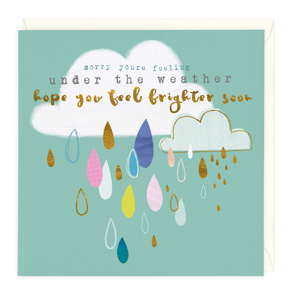 B610 - Under The Weather Get Well Soon Card
