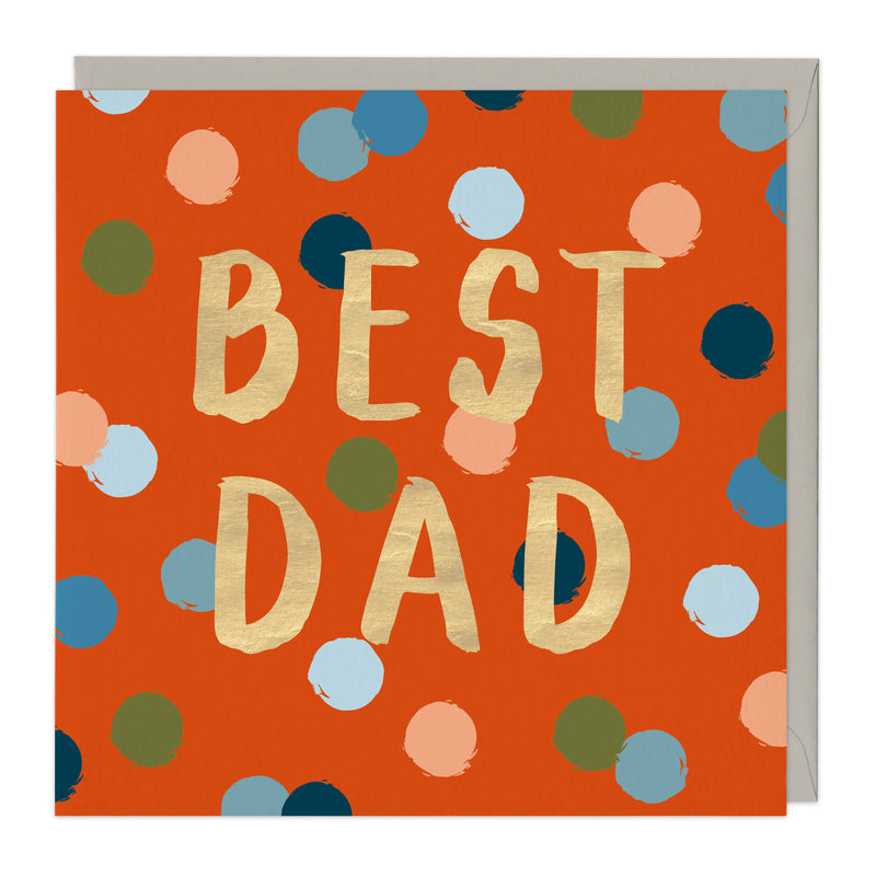 Greeting Card-D207 - Bright Spots Best Dad Father's Day Card-Whistlefish