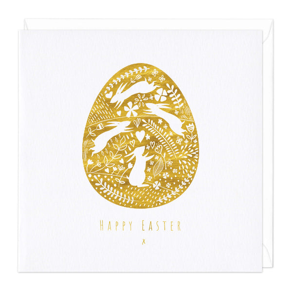 D244 - Golden Egg Easter Card
