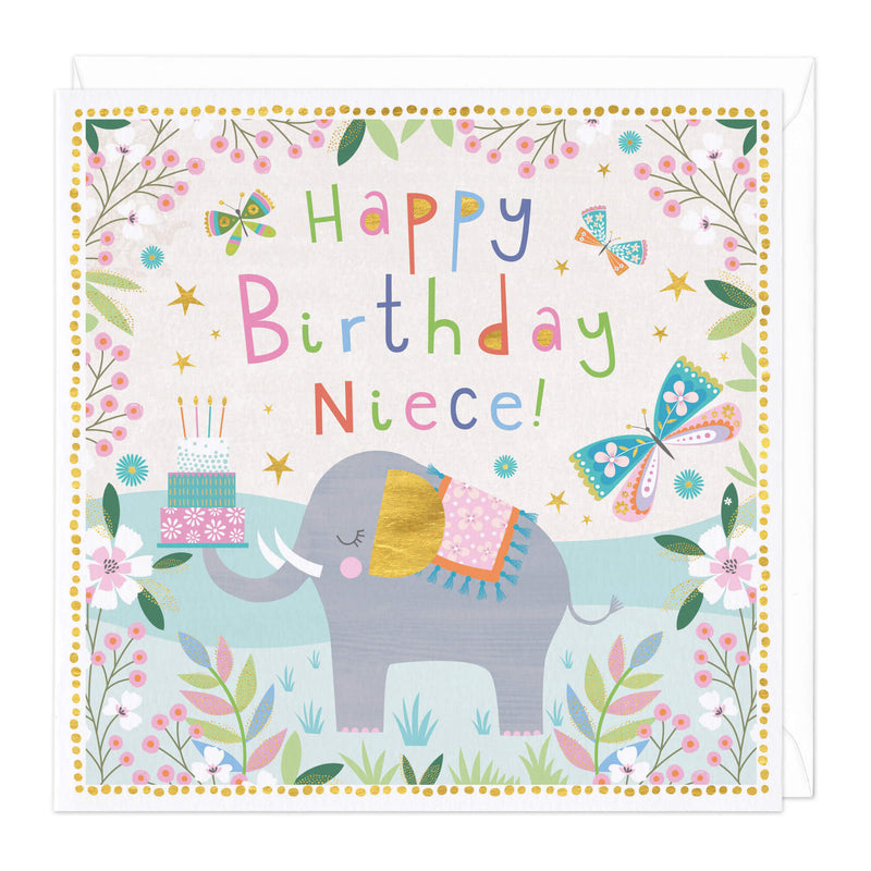 Greeting Card-D403 - Happy Birthday Niece Card-Whistlefish