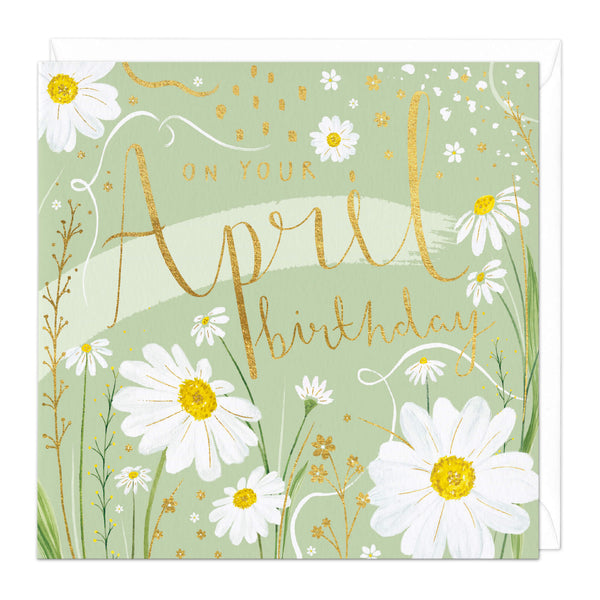 Greeting Card-D553 - On You April Birthday Card-Whistlefish
