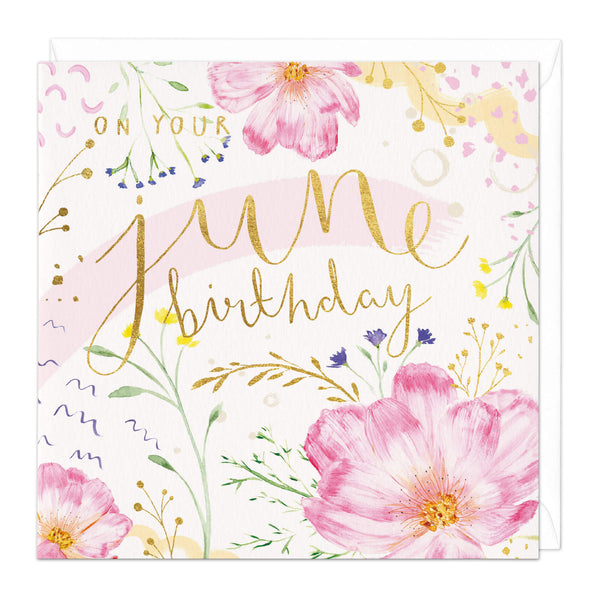 D555 - On Your June Birthday Card