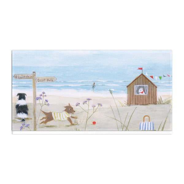 Greeting Card-D600 - Coast Path Fun Slim Art Card-Whistlefish
