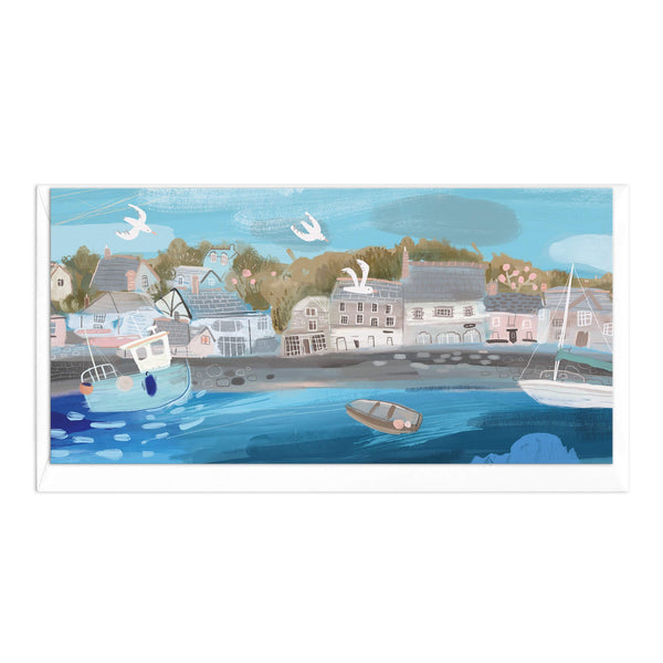 Greeting Card-D671 - Padstow Slim Art Card-Whistlefish