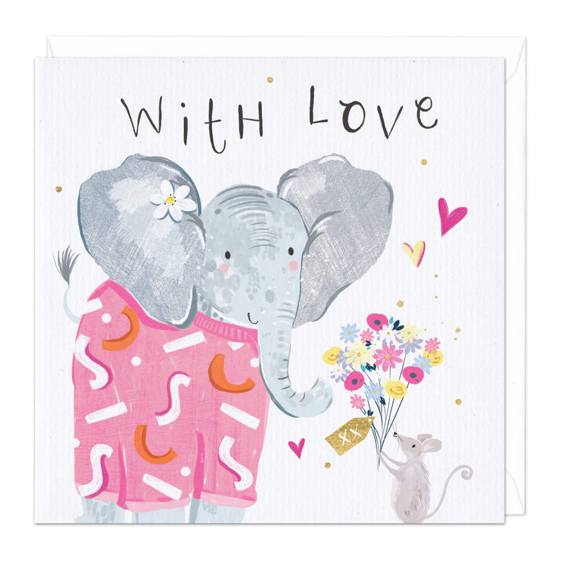 Greeting Card-D685 - With Love Birthday Card-Whistlefish