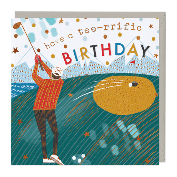 Greeting Card-D810 - Have a Tee-rrific Birthday Card-Whistlefish