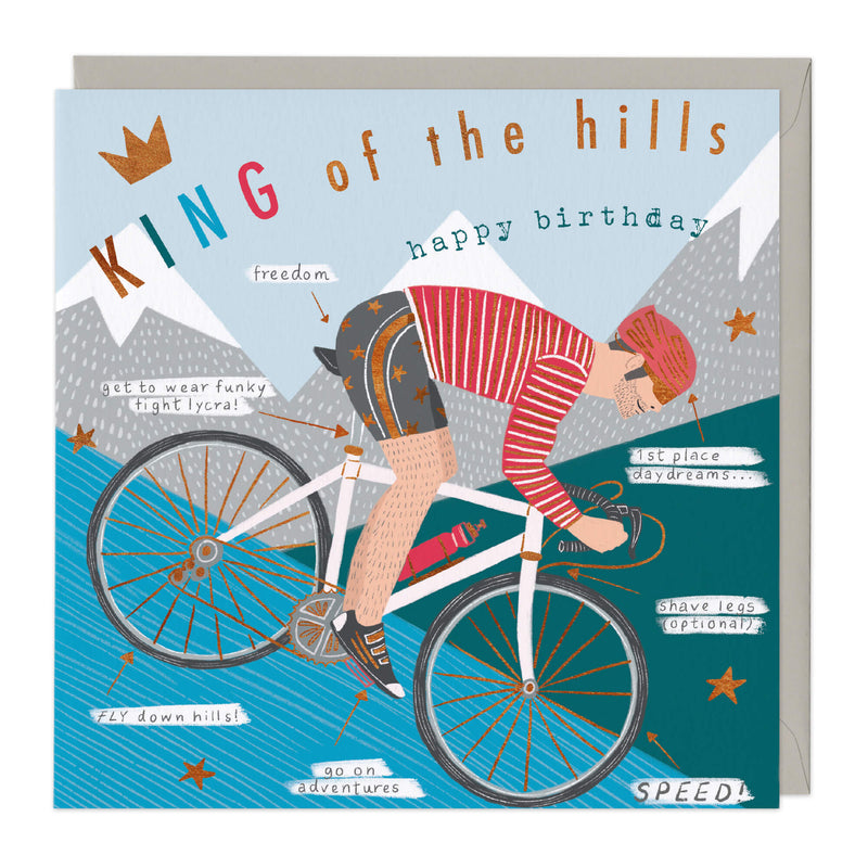 Greeting Card-D812 - King of the Hills-Whistlefish