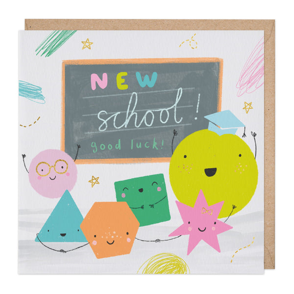 D869 - New School Good Luck Card