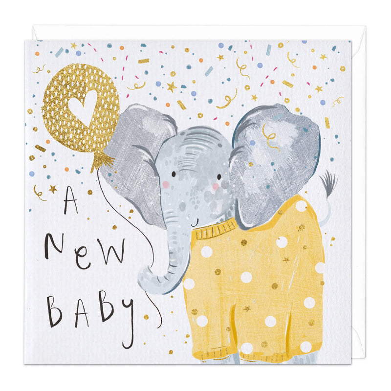 Greeting Card-D876 - Clementine New Baby Card-Whistlefish