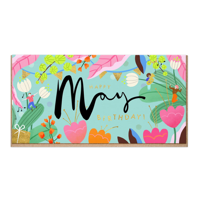 Greeting Card-E019 - Embossed Bright May Birthday-Whistlefish