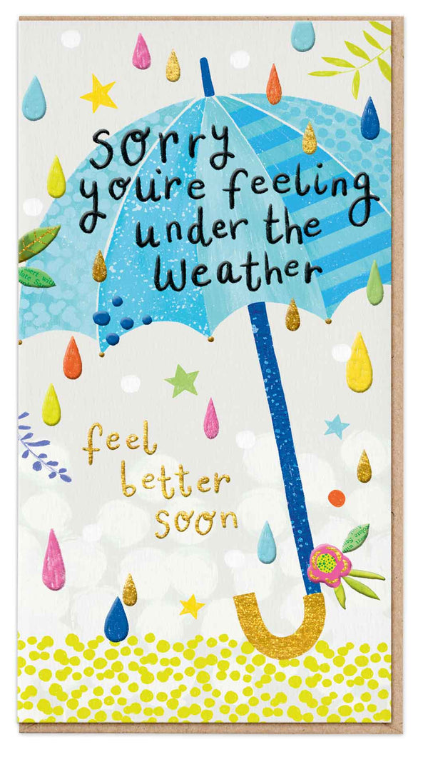 Greeting Card - E029 - Under the Weather - Under the Weather - Get Well Soon - Whistlefish