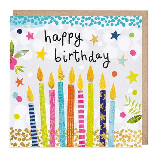 Greeting Card-E041 - Creative Candles Birthday Card-Whistlefish