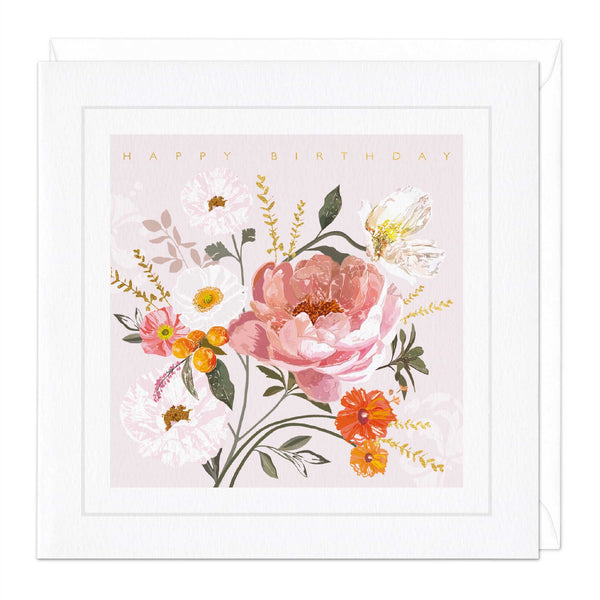 Greeting Card-E047 - Opening Blooms Birthday Card-Whistlefish